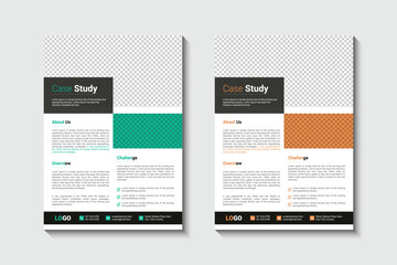 Corporate Business Case Study Flyer Design Template