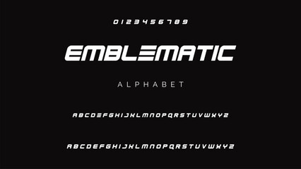 Creative font. Modern abstract digital tech font. Logo creative font, type, technology, movie, digital, music, movie. Fonts and illustration in vector format.