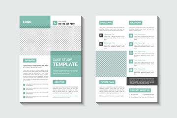 Corporate Business Case Study Flyer Design Template