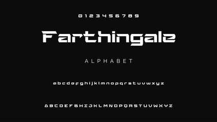 Creative font. Modern abstract digital tech font. Logo creative font, type, technology, movie, digital, music, movie. Fonts and illustration in vector format.
