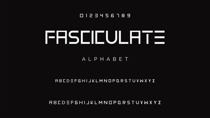 Creative font. Modern abstract digital tech font. Logo creative font, type, technology, movie, digital, music, movie. Fonts and illustration in vector format.