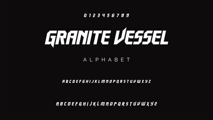 Creative font. Modern abstract digital tech font. Logo creative font, type, technology, movie, digital, music, movie. Fonts and illustration in vector format.