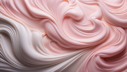 Fototapeta premium Generated image An appealing creamy food texture with a minimalist aesthetic. The background features soft