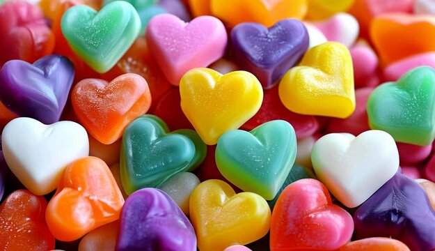 Colorful and sweet conversational candies for Valentine&rsquo;s Day, perfect for sharing love and messages of affection