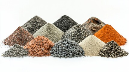 Piles Of Rare Earth Elements Mined And Refined