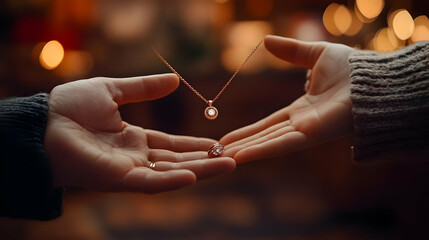 Close-Up Macro Family Heirloom Transfer Emotional Connection Tradition