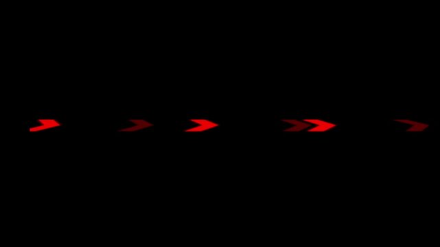 Arrows used for direction guidance. Traffic road signals. Gaming arrows