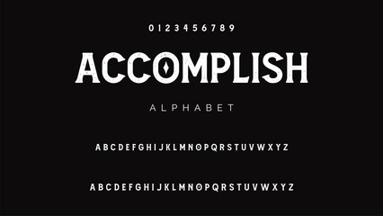 Craft vintage typeface design. Graphic display alphabet. Fantasy type letters. Latin characters, numbers. Vector illustration. Old badge, label, logo template.