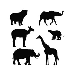 Premium Animal Silhouette Vector Pack | Wildlife and Pet Collection 