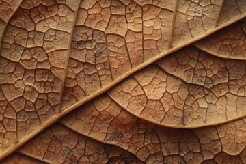 Obraz premium Dried Leaf Cellular Structure Detailed Close Up