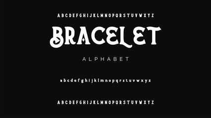 Craft vintage typeface design. Graphic display alphabet. Fantasy type letters. Latin characters, numbers. Vector illustration. Old badge, label, logo template.