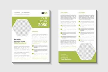 Case study flyer template design