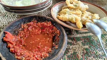 landscape photo of grilled fish with spicy seasoning