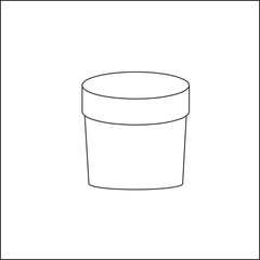 black and white flower pot sketch drawing
