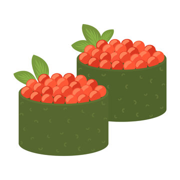 recommend clip art: Sushi and roll pattern. Sushi seamless background. Tobiko maki, Philadelphia roll, onigiri, shrimp nigiri, futomaki, sake temaki, soy bowl, wasabi