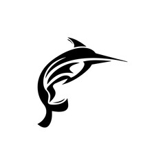 Fish silhouette vector 