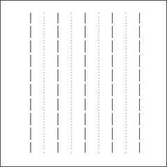 black and white dotted line sketch drawing
