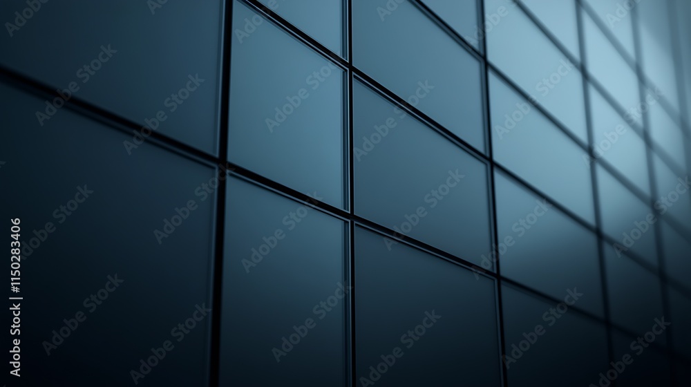 Poster modern geometric abstract dark tile design for sophisticated interior architectural aesthetics : gen