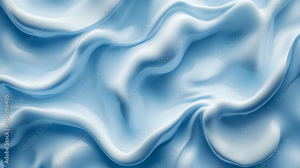 Poster smooth blue texture background featuring calming, minimalist design for versatile use isolated on wh