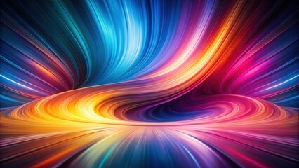 Fototapeta premium Abstract Swirling Vibrant Hues A Dynamic Composition of Colorful, Intertwined Lines and Curves Creating a Hypnotic Visual Effect