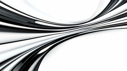 Obraz premium Abstract 3D Black and White Swirl Background