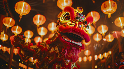 Barongsai performance on Chinese New Year