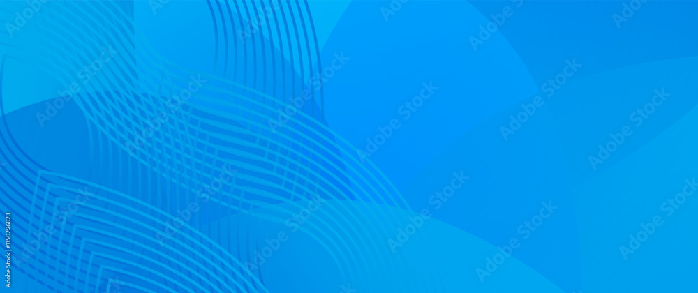 Poster blue background. modern abstract geometric lines pattern. vector illustration template design