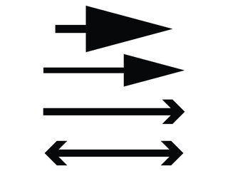 set of black arrows