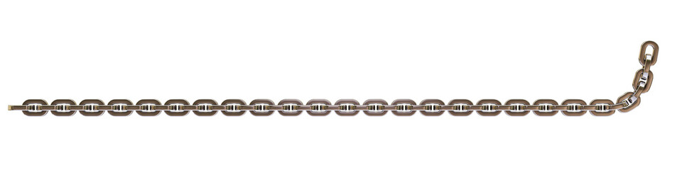 Obraz premium necklace chain assembly connected metal link line 3D rendering