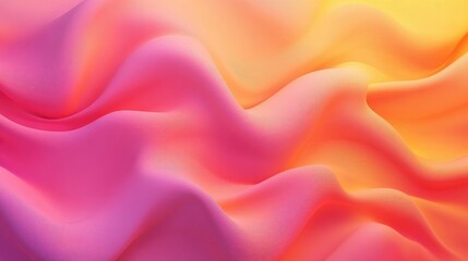 Fototapeta premium Abstract Background with 3D Wave Gradient Silk Fabric
