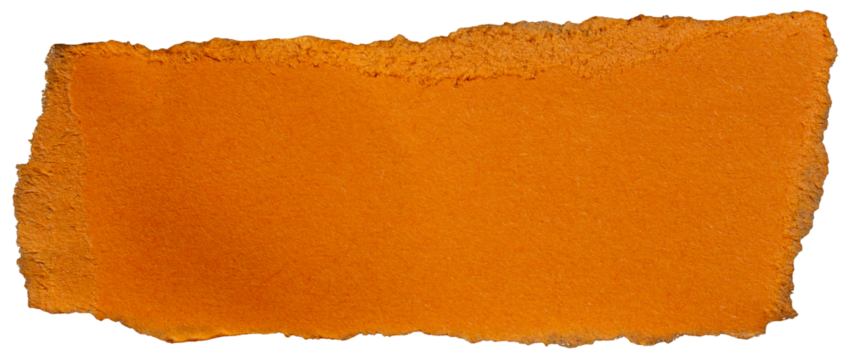 PNG Ripped orange paper torn edges with transparent background png paper tear