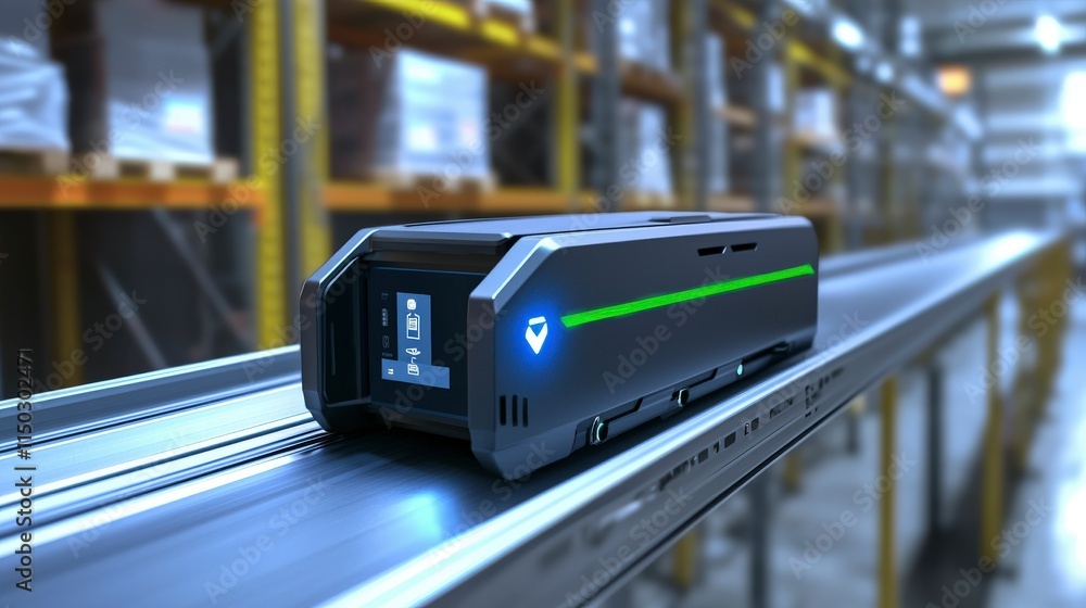 Poster Efficient heavy-duty scanner & barcode reader for warehouse inventory management in high-tech environments