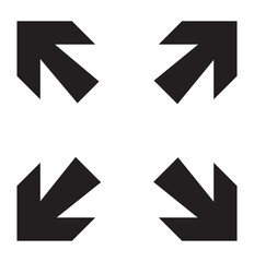 enlarge, expand, full screen icon vector