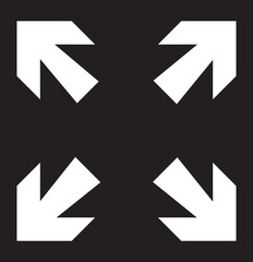 arrow maximize icon two arrows expand icons resize zoom scale icon