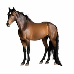 Fototapeta premium horse isolated on white background