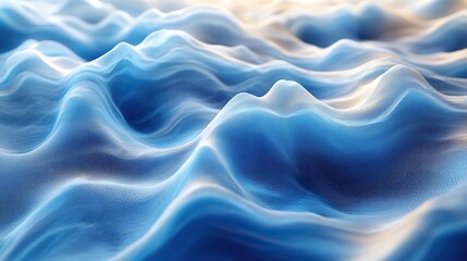 Obraz premium A 3D render of artistic waves forms an abstract pattern and texture, creating a geometric art illustration suitable for a futuristic digital background or wallpaper