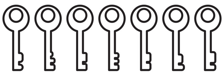 old key - vector icon