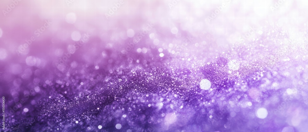 Poster creating a light lavender gradient with sparkle texture for digital art design