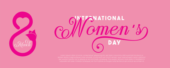 International Women's Day Poster Design vector