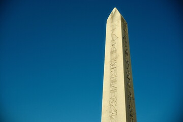 Sultanahmet, Istanbul, Turkiye - November 30, 2024: The ancient monument Obelisk of Theodosius...