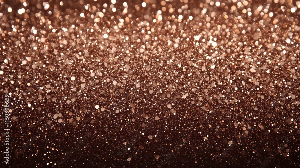 Aufkleber abstract bokeh background with bronze and copper glitter sparkle.