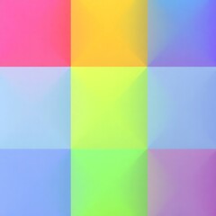Fototapeta premium Pastel Dreamscape: A vibrant, geometric composition of soft pastel squares in a harmonious blend of colors. Perfect for backgrounds, presentations, or designs needing a touch of dreamy.