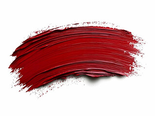 Crimson Paint Stroke Illustration