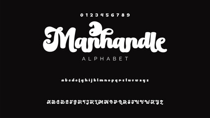 Luxury wedding alphabet logo font with tails. Typography elegant classic serif fonts and number decorative vintage retro logos branding. vector illustration