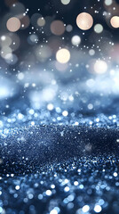 Obraz premium Blue Glitter Abstract Background Image