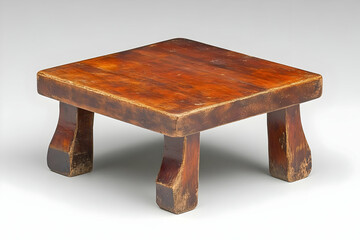Rustic Wooden Stool Photo