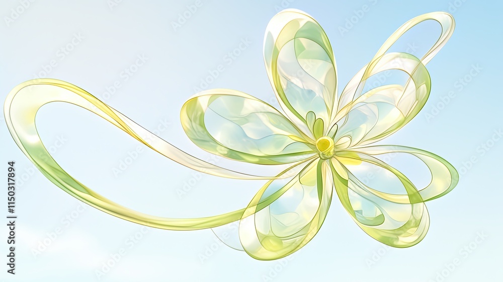 Poster Exploring the Elegance of a Quantum Processor in Abstract Floral Design