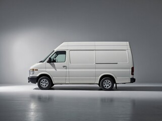 A side-profile shot of a van