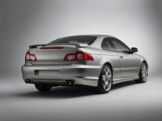Fototapeta premium A coupe captured at a 45-degree rear angle