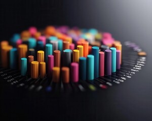 3D graph showing the impact of sector growth on ETF and mutual fund performance, investment analysis, strategic planning